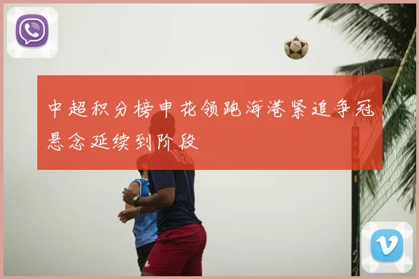 中超积分榜申花领跑海港紧追争冠悬念延续到阶段